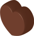 ハートのチョコレートのイラスト・ビターチョコ